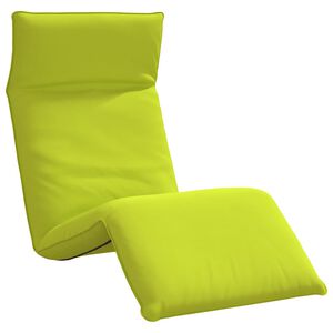 vidaXL Сгъваем шезлонг, яркозелен, 175x54x8,5 см, оксфордски плат