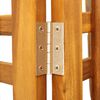 vidaXL Параван за стая, 3 панела, 121x2x170 cм, акациево дърво масив