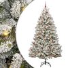 vidaXL С изкуствено коледно дърво 270 cm 300 LED светодиода Топло бяло