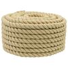 vidaXL Въже за лодка 18 mm 25 m Натурално