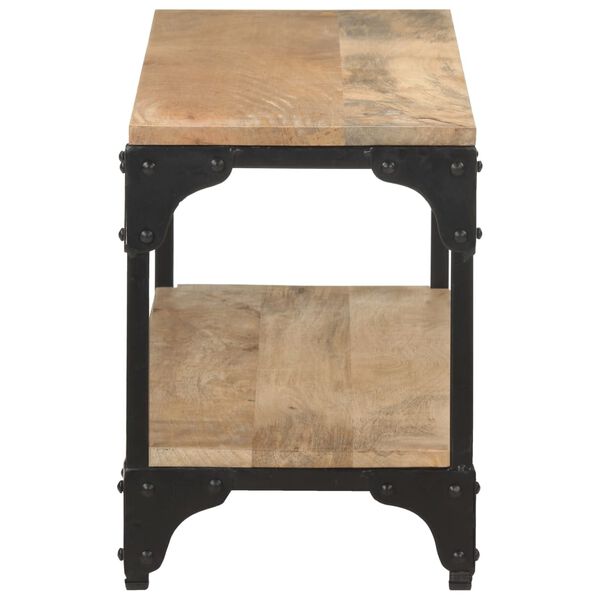 vidaXL Маса за кафе, 90x30x40 см, масивно мангово дърво