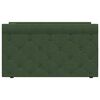 vidaXL Дневно легло с матрак, USB, тъмнозелен, текстил, 90х200 см
