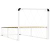 vidaXL Рамка за легло, бяла, метал, 100x200 cм