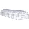 vidaXL Птичарник на открито, 3x12x2 м, поцинкована стомана