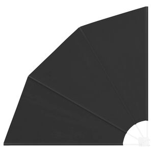 vidaXL Прозорец за балкон 140 x 140 cm Полиестер Черно