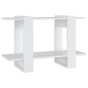 vidaXL Библиотека/разделител за стая, бяла, 80x30x51 см