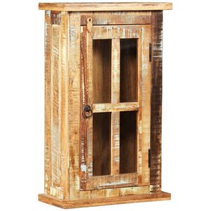 vidaXL Стенен шкаф, регенерирано дърво масив, 44x21x72 см