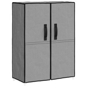 vidaXL Шкаф за обувки, сив, 60x28x90 см, плат