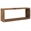 vidaXL Wall Cube Shelves 6 pcs Old Wood 60x15x23cm Инженерна дървесина