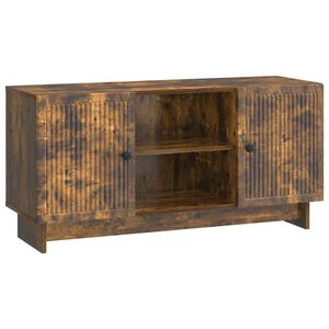 vidaXL ТВ шкаф 102 x 34,5 x 50 см Опушен дъб Инженерна дървесина