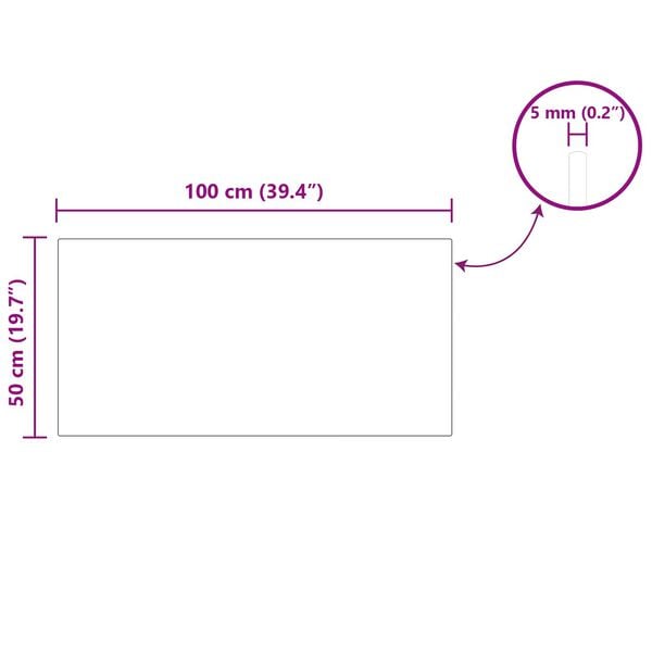 vidaXL Топ за маса 4 pcs Черно Стъкло