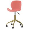 335034 vidaXL Swivel Dining Chairs 2 pcs Pink Velvet