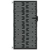 vidaXL Градинска врата Черно 85 x 175 cm Прахово покритие стомана