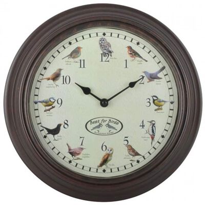 Esschert Design Часовник със звуци на птици
