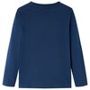 Детска тениска с дълъг ръкав, тъмносиня, 92