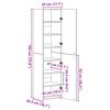 vidaXL Висок шкаф 2 pcs Дъб 45 x 42,5 x 185 см