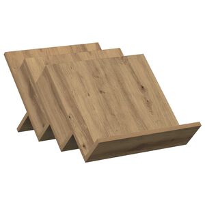 vidaXL Етажерка за списания Дъб 53 x 40 x 28,5 см Инженерна дървесина
