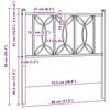 vidaXL Метална резервна табла за легло, бяла, 75 см