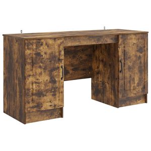 vidaXL Бюро Опушен дъб 142,5 x 50 x 75 см Инженерна дървесина