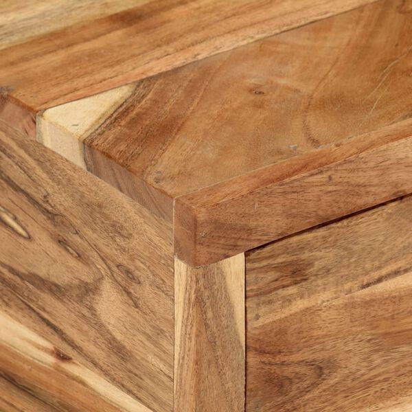 vidaXL ТВ шкаф (118-200) x 30 x 40 см, масивна акация