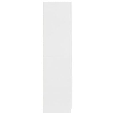 vidaXL Гардероб, бял, 90x52x200 см, ПДЧ