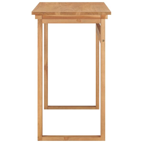 vidaXL Бюро, 100x45x75 см, тиково дърво масив