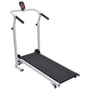 vidaXL Мини бягаща пътека, сгъваема, 93x36 см, черна