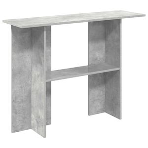 vidaXL Конзолна маса Бетонно сиво 100 x 30 x 75 см Инженерна дървесина