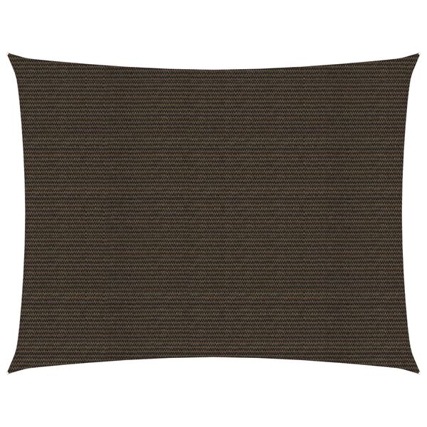 vidaXL Платно-сенник, 160 г/м², кафяво, 3x4 м, HDPE