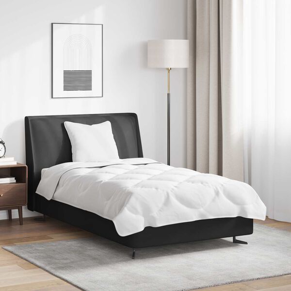 vidaXL Комплект завивки с възглавница 2 pcs Бяло Микрофибър