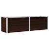 vidaXL Градинска висока леха кафява 160x40x45 см поцинкована стомана