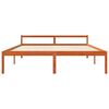 vidaXL Рамка за легло с таблото Кафяво с восъчно покритие 180 x 200 cm