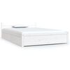vidaXL Рамка за легло с чекмеджета, бяла, 120x190 см, Small Double