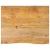 vidaXL Плот за маса, жив ръб, 90x80x3,8 см, масивно дърво манго