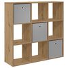 vidaXL Служебен шкаф Дъб 102 x 31 x 99,5 см
