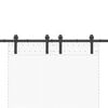 vidaXL Комплект механизъм за плъзгаща врата, 183 см, стомана, черен