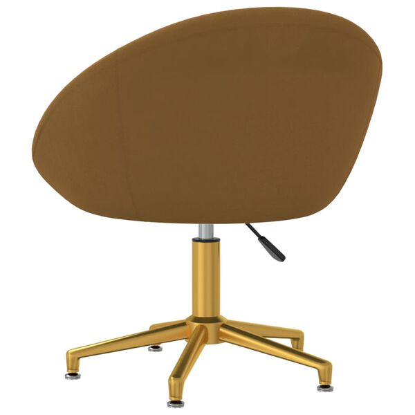 vidaXL Трапезни столове, 2 бр, кафяви, кадифе