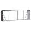 vidaXL Поставка за дърва, кафяв, 300x45x100 см, поцинкована стомана