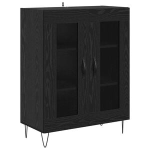 vidaXL Служебен шкаф Черния дъб 69,5 x 34 x 90 см Инженерна дървесина