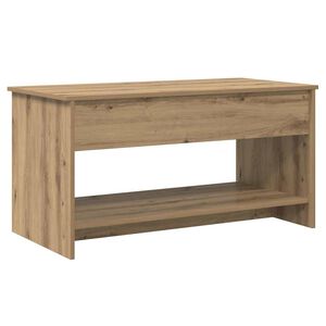 vidaXL Масичка за кафе Дъб 80 x 50,5 x 41,5 см Инженерна дървесина