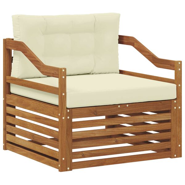 vidaXL Комплект дивани за открито Солидно акациево дърво Естествен