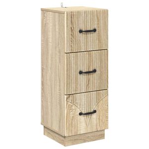 vidaXL Чекмеджетен шкаф 33 x 34,5 x 87 см Инженерна дървесина