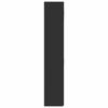 vidaXL Шкаф за съхранение, черен, 70x42,5x225 см, инженерно дърво