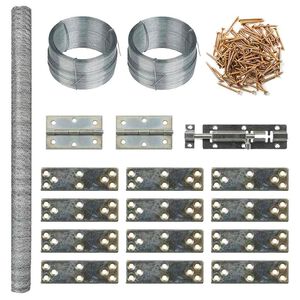 vidaXL Клетка за пилета 6x1,5x1,5 м стомана