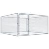 vidaXL Дворна клетка за кучета, поцинкована стомана, 2x2x1 м