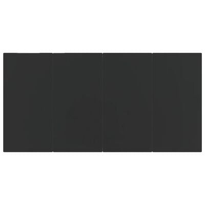 vidaXL Градински трапезен комплект с възглавници 5 части, бежово/черно