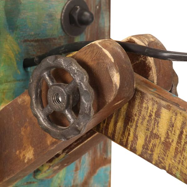 vidaXL Стенна лампа, индустриален стил, многоцветна, кръгла, E27