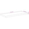 vidaXL Плот за маса, 110x40x2,5 см, правоъгълен, акация масив, жив ръб