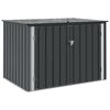vidaXL Кутия за съхранение в градината Черно 151,5 x 107 x 100 см