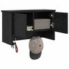 vidaXL Стенен закачалка за палта с рафт Черен дъб 50 x 20 x 30 см